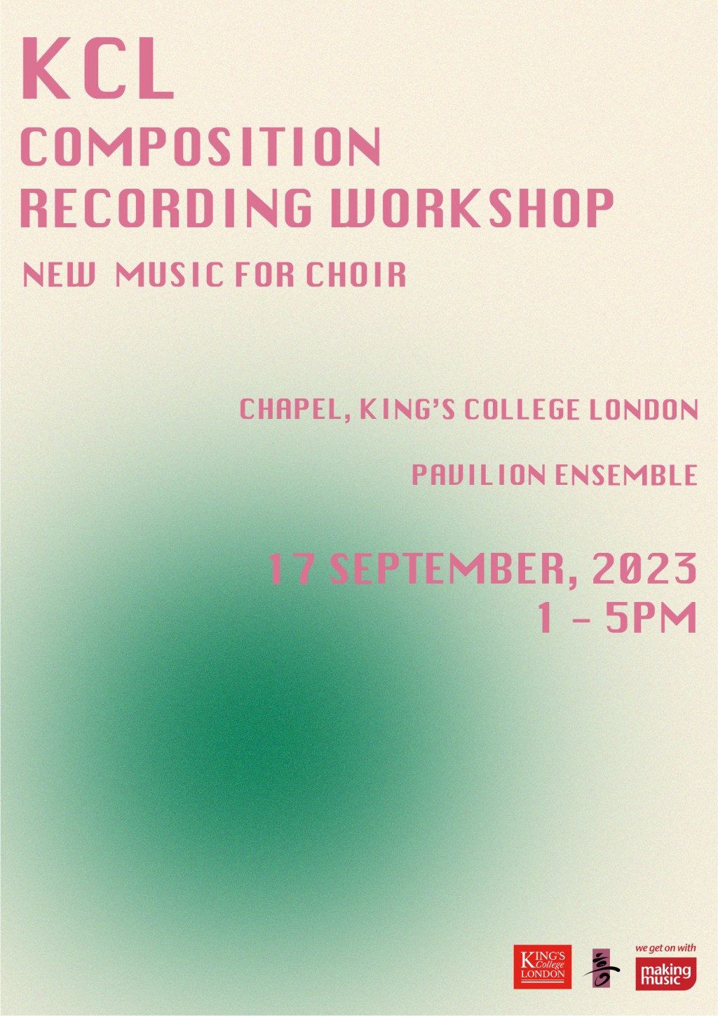 KCL Composition Recording Workshop&nbsp;II